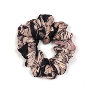 Thick scrunchie bun elastic Conservative Brown