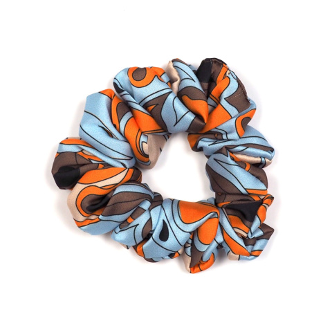 Gruba gumka do włosów scrunchie Egzotyczna Łąka