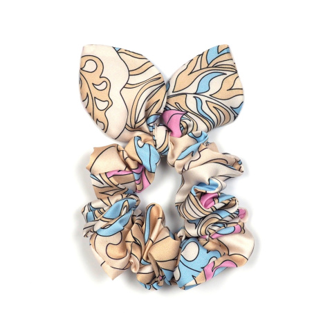 Bunny ear elastic band with bow Pastel Beige