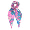 Decorative Hair Scrunchie With Ribbon Pink Attitude