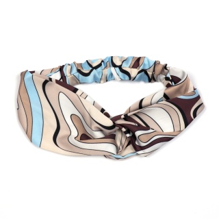 Beige Abstract Hair Band