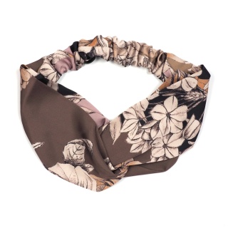 Fabric hair band Conservative Brown