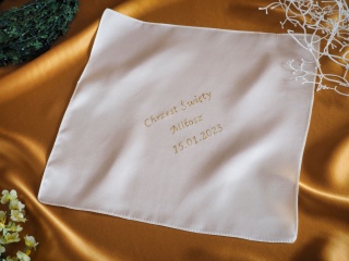 Silk robe for Baptism - manual personalization