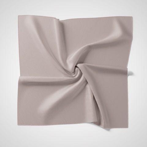 Fioletowo-beżowa Jedwabna Apaszka Krepa, 55x55cm AJK-514