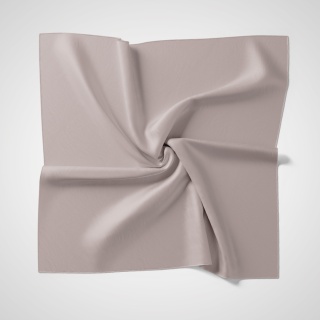 Purple-beige Crepe Silk Scarf, 90x90cm