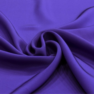 Cobalt Crepe Silk Scarf, 90x90cm