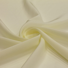 Cream Crepe Silk Scarf, 55x55cm