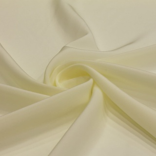 Cream Crepe Silk Scarf, 90x90cm AJK-924