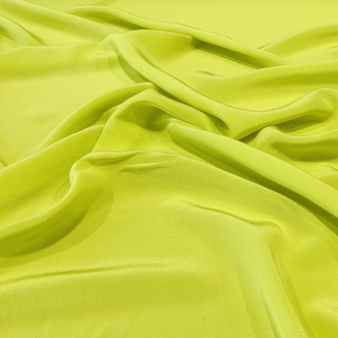 Lime Silk Crepe Scarf, 70x70cm AJK-700