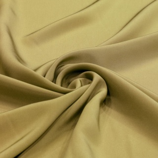 Olive Crepe Silk Scarf, 90x90cm AJK-930