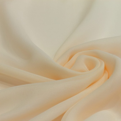 Jasnomorelowy jedwabny szal żorżeta 200x65 cm SZZ-442