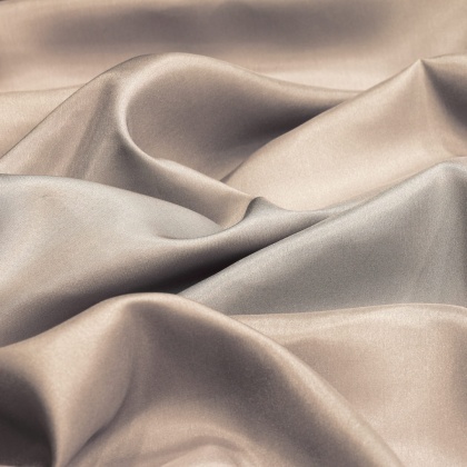 Fioletowo-beżowy jedwabny szal habotai 200x65 cm SZH-012