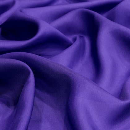 Kobaltowy jedwabny szal habotai 200x65 cm SZH-022