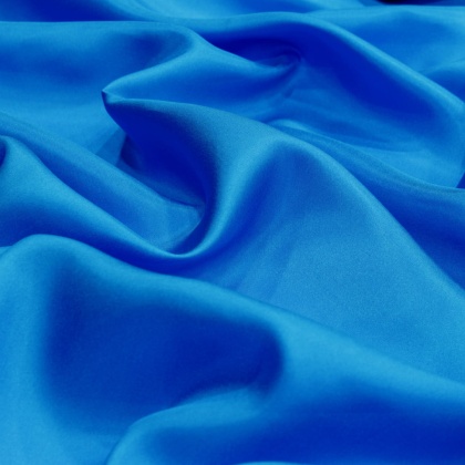 Niebieski-lazur jedwabny szal habotai 200x65 cm SZH-028