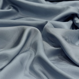 Niebiesko-szary Jedwabny Szal Habotai 200x65 cm SZH-029