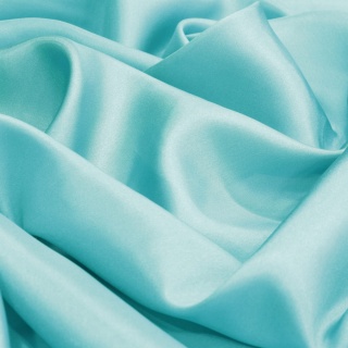 Niebiesko-turkusowy jedwabny szal habotai 200x65 cm SZH-033