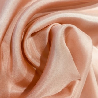 Różowo-złoty jedwabny szal habotai 200x65 cm SZH-039