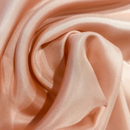 Różowo-złoty jedwabny szal habotai 200x65 cm SZH-039