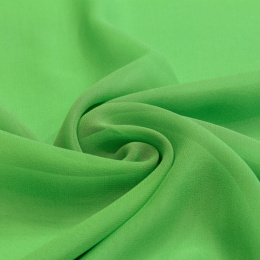 Light Green Silk Scarf - Georgette, 200x65cm