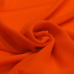 Mandarin Silk Scarf - Georgette, 200x65cm