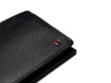 Men's leather wallet with amber