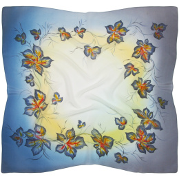 AM-1033 Hand Painted Silk Scarf