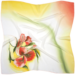 AM-1052 Hand Painted Silk Scarf