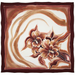 AM-1043 Hand Painted Silk Scarf