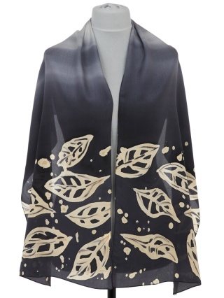 SZ-726 Hand Painted Silk Scarf, 170x45cm