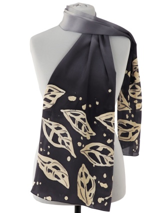 SZ-726 Hand Painted Silk Scarf, 170x45cm