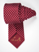 Elegancki jedwabny krawat żakardowy