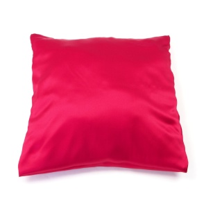 Jedwabna poszewka na poduszkę z satyny czerwona 40x40 cm jasiek