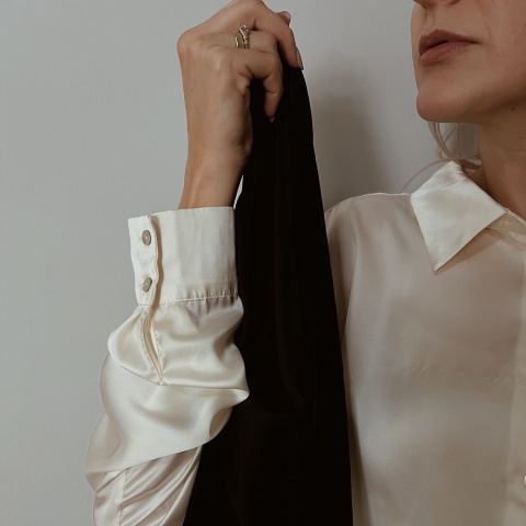 AJK-709 Jedwabna Apaszka Krepa, 70x70cm