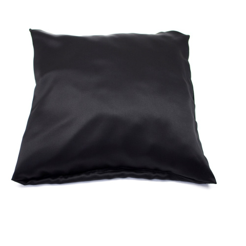Jedwabna poszewka na poduszkę z satyny czarna 40x40 cm jasiek