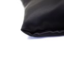 Jedwabna poszewka na poduszkę z satyny czarna 70x80 cm