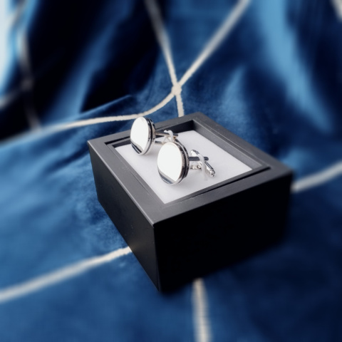 Oryginalne spinki do mankietów okrągłe