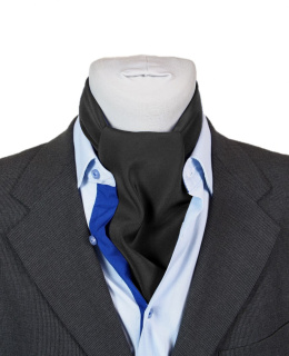 Men's silk neck scarf dark green, 67x67cm
