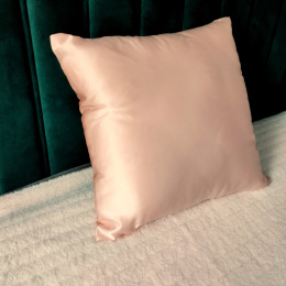 Silk satin pillowcase light pink 40x40 cm jasiek
