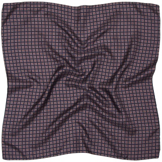 Men's silk scarf with a fashionable paisley pattern 60x60 cm