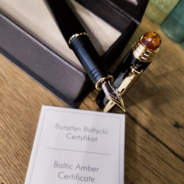 A Rollerball Pen with Baltic Amber