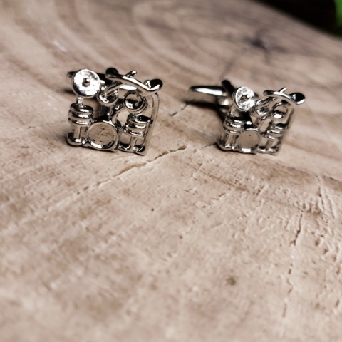 Original cufflinks for drummers