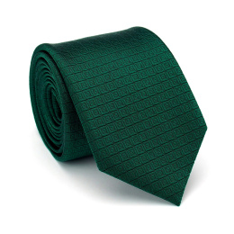 KR-011 Green men's suit tie, woven silk jacquard