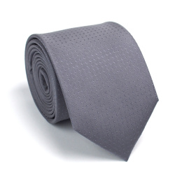 KR-021 Grey men's silk tie - elegant tie for a gift