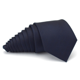 KR-024 Navy blue men's silk tie - an elegant gift tie