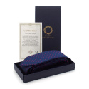 KR-027 Blaue Herren Seidenkrawatte - elegante Krawatte als Geschenk