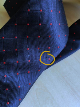 OUTLET-KR-027 Men's blue silk tie - elegant gift tie