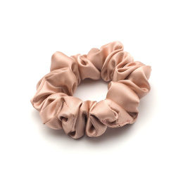 Scrunchie-Haarband aus Seide, Puderrosa