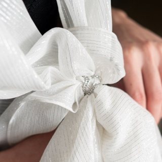 Georgette scarf wedding collection 200x65cm SZZ-360