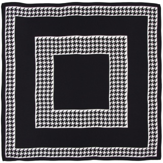 Jedwabna gawroszka dwustronna w pepitkę 53x53cm AD5-004