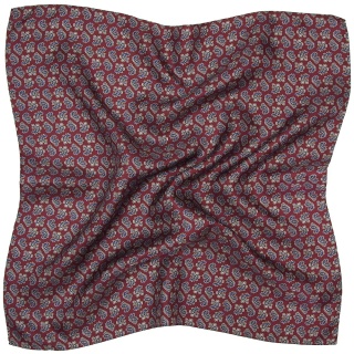 Silk paisley men's scarf 70x70 cm